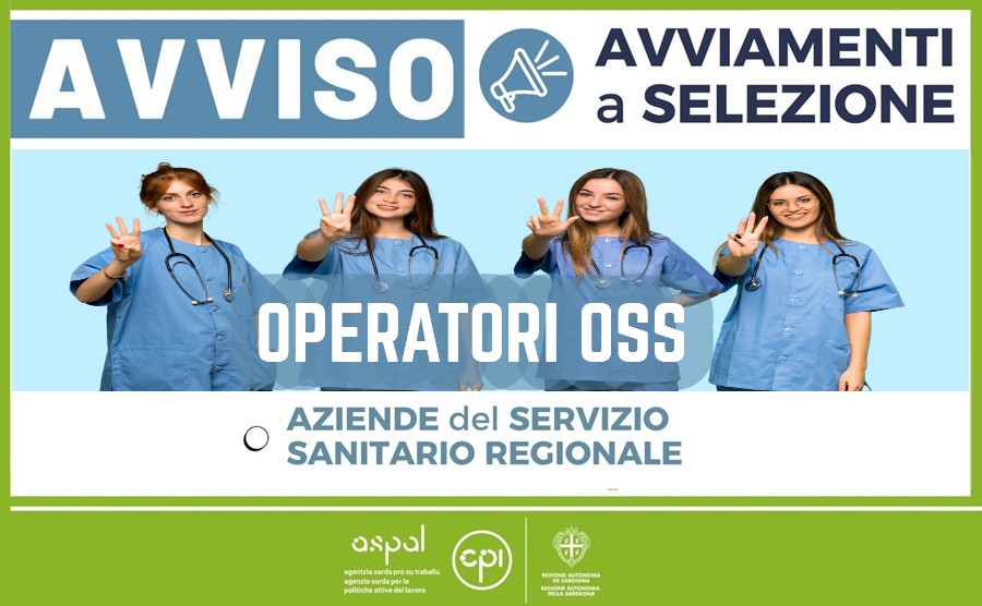 Avviso pubblico per l'assunzione di 412 Operatori Socio Sanitari presso le aziende del servizio sanitario regionale